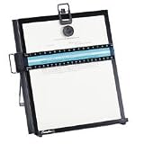 Kensington Metal Letter Size Copyholder with Line Guide and Magnetic Paper Clip, Black (62046B)
