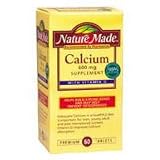 Calcium 600 Mg Supplement With Vitamin D, By Nature Made - 60 Tablets