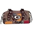 Gigi Chantal Brown Jacquard Patchwork Purse