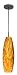 Besa Lighting 1VT Tara Amber Cloud Black Pendant 120v Midi - Besa Lighting - 1VT-412718-BK