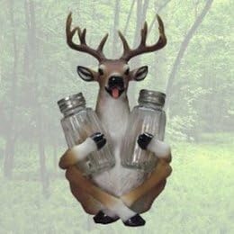 Venison Spice Sitting Deer Salt &amp; Pepper Shaker Set