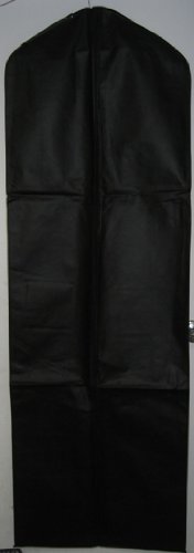 Black Breathable Cloth Wedding Gown Dress Garment Bag (600GBK)