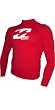 Billabong BOYS Intersection Short Sleeved Rash Vest in RED D4KY24