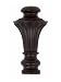 Lamp Finial 2 3/4 Inch Tall Oiled Rubbed Bronze
