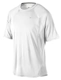 Nike White Mens NikeFIT Dry Lightweight Training Short Sleeve Shirt