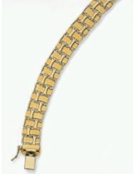 7mm 14k Fancy Hollow Bracelet 7"