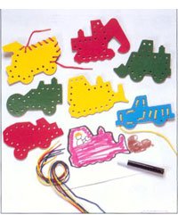 Childrens Toyshop  Toys : LAURI LACING & TRACING CONSTRUCTION7/PK AGES 3-7