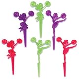 12 ct - Cheer Cheerleading Cheerleader Cupcake Picks