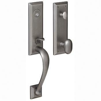 Baldwin 85352.102.FD Cody 3/4-Inch Escutcheon Handleset Emergency Egress with Oval Knob, Oil Rubbed Bronze