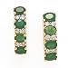 10k Gold, Diamond & Emerald Hoop Earrings (1.99ctw)