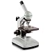 ETA hand2mind Young Scientist Compound Microscope, 10X Wide-field Eyepiece, 4X, 10X, 40X(R) DIN Achromatic, Reverse-mounted Objectives, with Corded LED Illumination