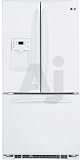 Review GE  / GE Profile PFSF2MJXWW 22.2 cu. ft. French-Door Refrigerator with 4 Glass Shelves, Gallon Door Storage and External Water Dispenser & Temperature Controls: White