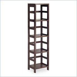 Winsome Espresso 4 - Section Storage Shelf