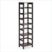 Winsome Espresso 4 - Section Storage Shelf