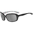 Oakley Disguise Women's Polarized Lifestyle Designer Sunglasses w/ Free B&F Heart Sticker - Black Peppermint/Grey