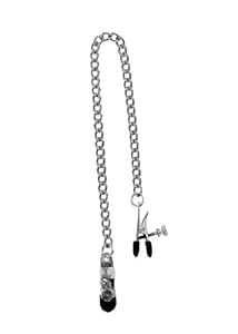 Spartacus Broad Tip Nipple Clamps with Adjustable Link Chain