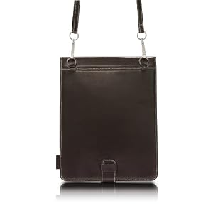Simplism Leather Collection Shoulder Leather Case for iPad Chocolate Black
