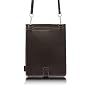 Simplism Leather Collection Shoulder Leather Case for iPad Chocolate Black