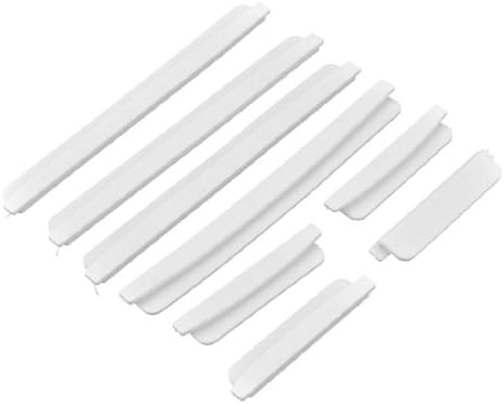 uxcell 4 Pairs White Plastic Adhesive Car Auto Door Edge Guards Bumper