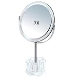 Rucci Acrylic/Metal Stand Mirror 1X/7X with 6 Slot ... thumbnail