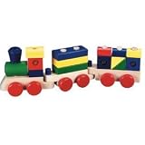 Melissa & Doug 18 Piece Wooden Stacking Train
