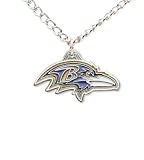 Baltimore Ravens Chain Necklace & Pewter Pendant - NFL Football Fan Shop Sports Team Merchandise