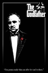 Godfather (Red Rose) Movie Poster Print - 24" X 36"