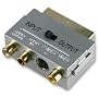 Gold Switchable Scart to 3 x Phono & S-Video Adaptor by Cable Mountain