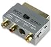 Gold Switchable Scart to 3 x Phono & S-Video Adaptor by Cable Mountain