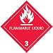 BOXDL5120 - 4 x 4 - Flammable Liquids - 3 Labels