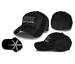 UFC Ultimate Fighting Championship Black Logo Fitted Flex Cap Hat