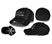 UFC Ultimate Fighting Championship Black Logo Fitted Flex Cap Hat