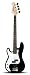 Rockburn PB Style Left Handed Bass Guitar - Black