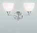 Kitchen & Housewares : 182 Double Light Wall Light Satin Chrome (182-2SC)
