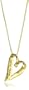 A Mother Holds Her Child's Hand For A Short While and Their Hearts Forever" Open Heart Pendant Necklace, 18