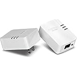 TRENDnet Powerline 500 AV Mini Network Starter Kit, Up to 500 Mbps over existing electrical lines TPL-406E2K