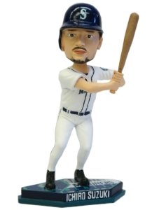 Seattle Mariners Ichiro Suzuki Forever Collectibles Plate Base Bobble Head