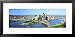 Daytime Skyline with the Delaware River, Pittsburgh, Pennsylvania, USA Places Framed Art Poster Print by Panoramic Images, 31x15