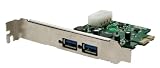 Plugable PCI Express to SuperSpeed USB 3.0 2-Port Expansion Card For Desktops (NEC/Renesas Chipset)