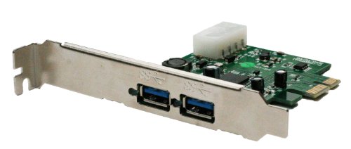 Plugable PCI Express to SuperSpeed USB 3.0 2-Port Expansion Card For Desktops (NEC/Renesas Chipset)