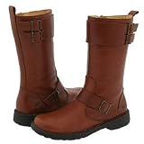 Born - Girls Born Brenner Leather Buckle Bourbon Boot
