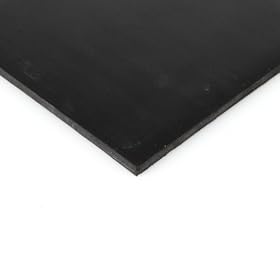 Medium-Strength Neoprene Rubber Sheet, No Backing, 80A Durometer, Smooth, ASTM D2000 BC, Black, 1/8" Thick, 12" Width, 12" Length: Industrial &amp; Scientific