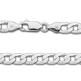 20 14K White Gold Gentle Curb Link Chain