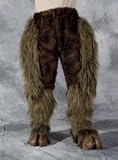 Beast or Goat (Satyr) Legs (Brown) Fur Leggings Adult Accessory