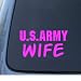 U.S. ARMY WIFE - Military - Car, Truck, Notebook, Vinyl Decal Sticker #1169 | Vinyl C...