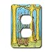 Londons Times Fish Fishing Deep Beneath Cartoons - Deer Hunter - Light Switch Covers - 2 plug outlet cover