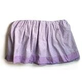 Tadpoles Classics Gingham Lavender - Crib Skirt