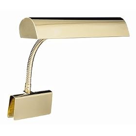 House Of Troy GP14-61 Grand Piano 14-Inch Portable Lamp, Polished Brass