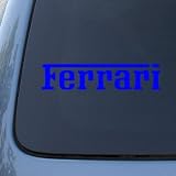 FERRARI - Vinyl Car Decal Sticker #A1600 | Vinyl Color: Blue 