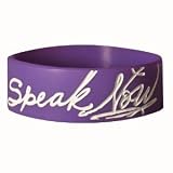 Speak Now Purple Rubber Bracelet